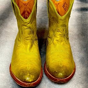 Miz Mooz chartreuse Carlito Western Boots size 8
